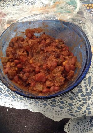 A picture of Dad's Mild Chili.