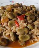 Habas con arroz