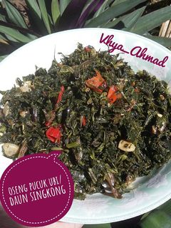 Foto resep Oseng pucuk ubi/daun singkong