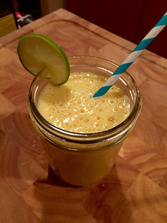 A picture of Pineapple Flaxseed Smoothie.