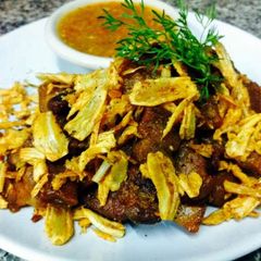A picture of Kanya's Crispy Bacon with Garlic and Pepper.