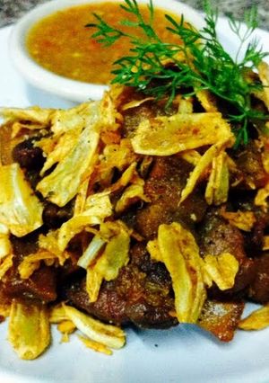 A picture of Kanya's Crispy Bacon with Garlic and Pepper.