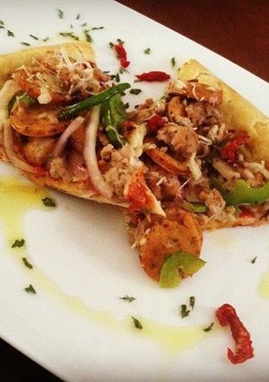 A picture of Cray day Pizza (when you go crazy or Cray Cray on your pizza).