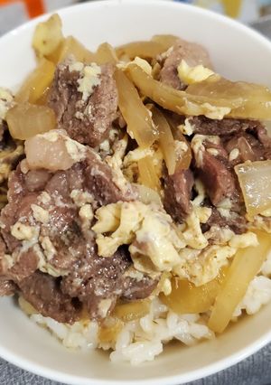 牛肉蓋飯 的食譜成品照片