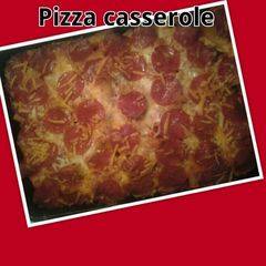 A picture of YMUSTUHATE my Pizza Casserole.