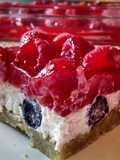 Red, White and Blueberry Squares