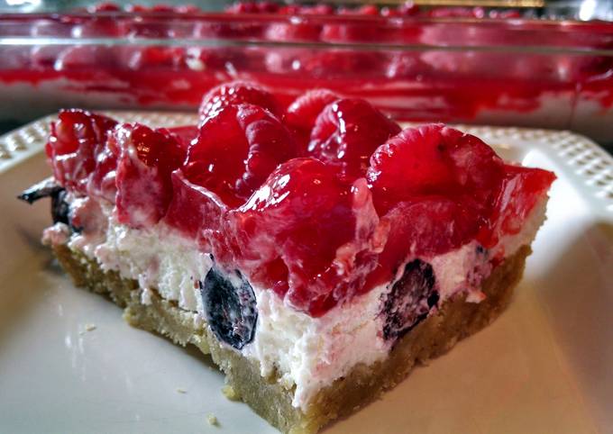 Red, White and Blueberry Squares