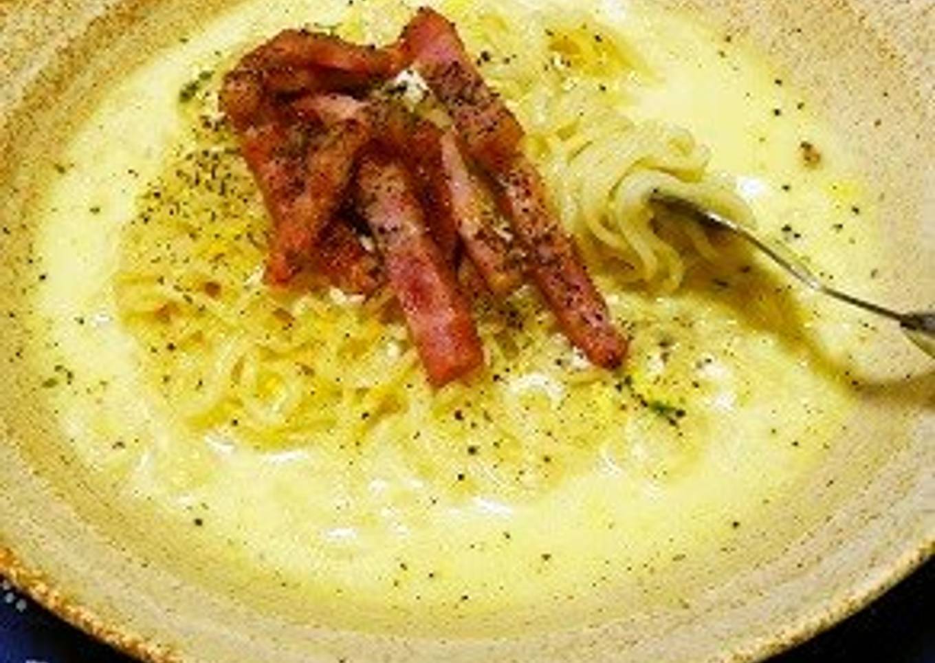 Sapporo Ichiban Salt Ramen Carbonara