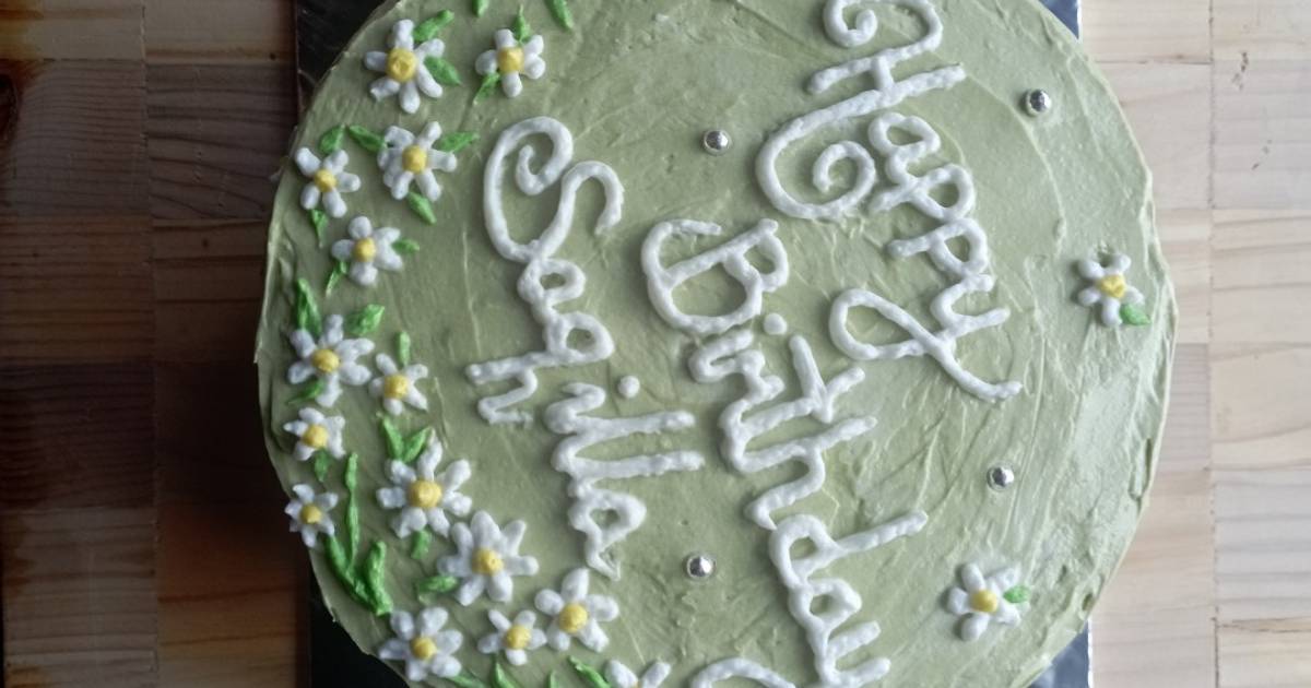 Resep Birthday cake base vanilla (all in one) oleh Nina Laela - Cookpad