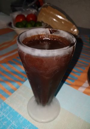 Una foto de Mousse de chocolate