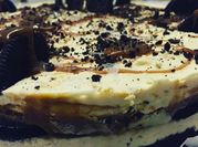 Una foto de torta oreo sin queso crema