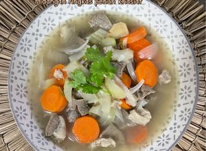 Gambar Sup Daging Tanpa Tumis