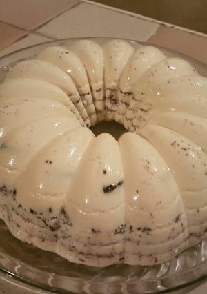 Una foto de Gelatina de galleta oreo