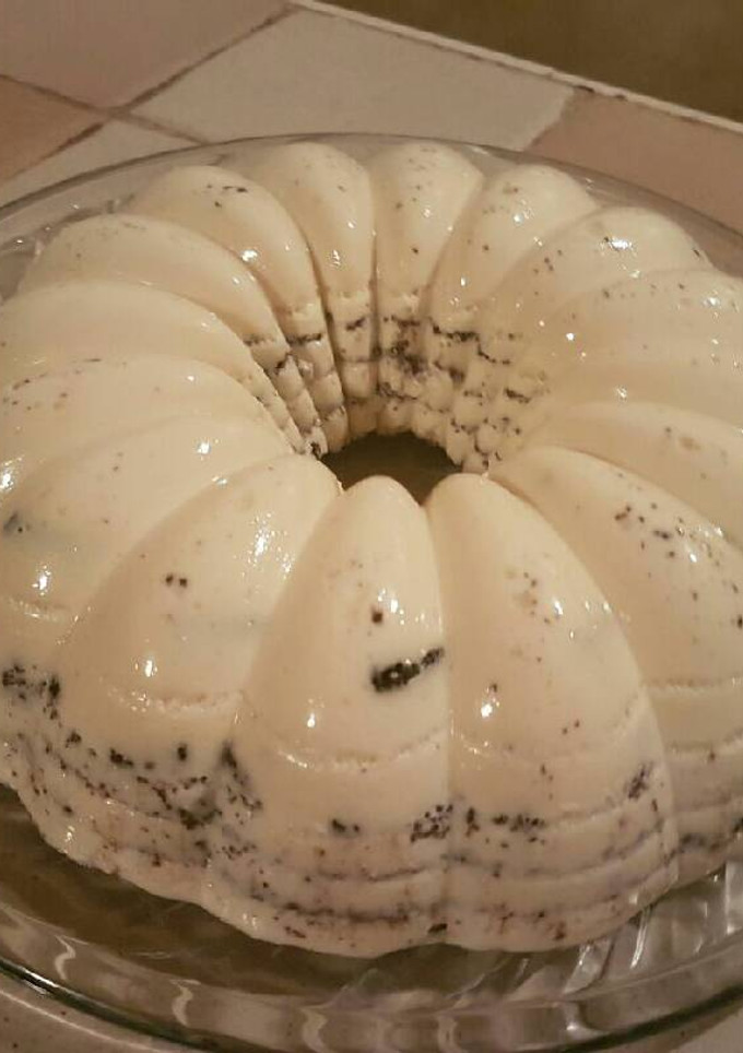 Una foto de Gelatina de galleta oreo