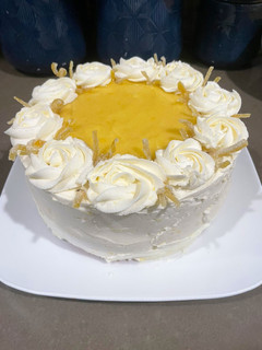 A picture of Lemon Velvet Cake 🍋 🍰.