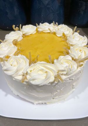 A picture of Lemon Velvet Cake 🍋 🍰.