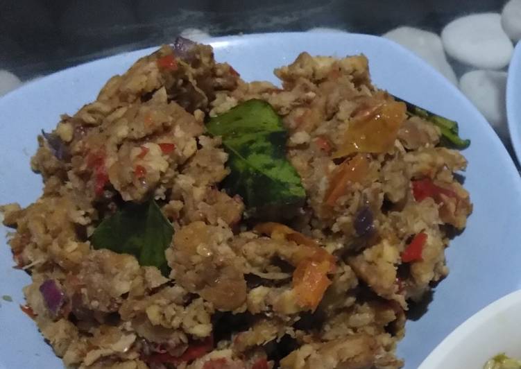 Pecak tempe teri medan