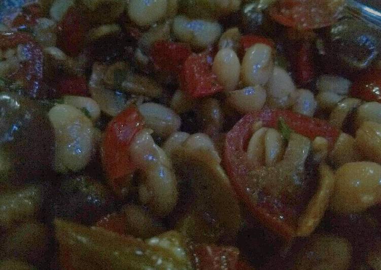 ensalada tibia de vegetales asados