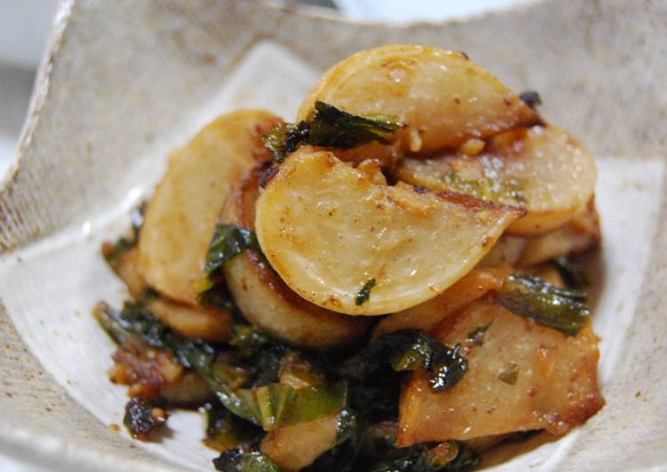 Turnips with Wasabi Soy Sauce and Mayonnaise