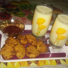 A picture of Besan kalmi vade.