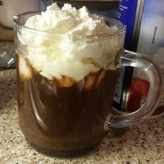 A picture of Italian thick hot chocolate.