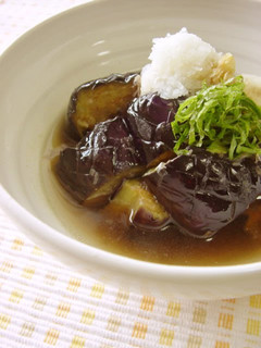 A picture of Deep-Fried Eggplants in Light Sauce.