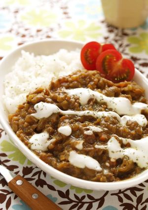 A picture of Fiber-Rich Keema Curry.