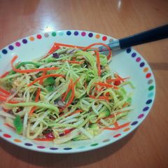 A picture of Zucchinis and Carrots Pasta Salad.
