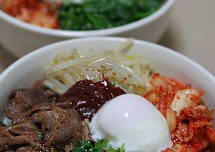 Simple Way to Prepare Speedy Easy Bibimbap with Yakiniku Sauce