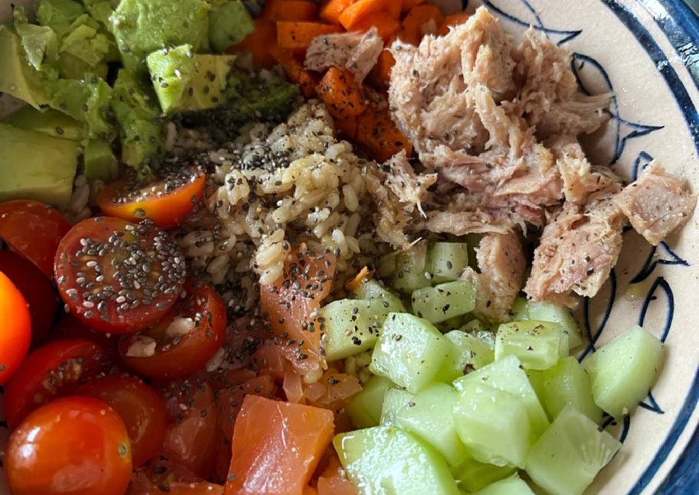 Poke bowl de salmón