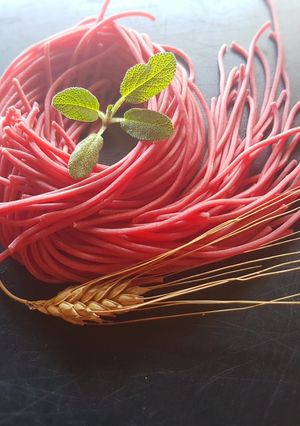 Foto di Spaghetti quadrati di Rapa Rossa con Burro e Salvia