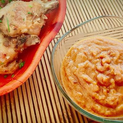 pate de berenjena con miel soja y mostaza