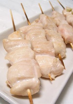 A picture of Simple, Plump & Soft Chicken Tender Yakitori.