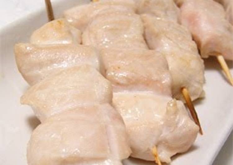 Simple Way to Make Ultimate Simple, Plump &amp; Soft Chicken Tender Yakitori