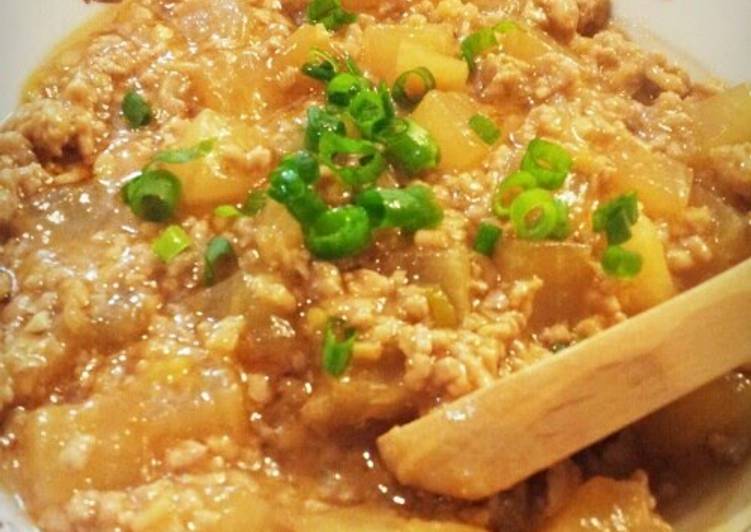 Steps to Prepare Speedy Recommended! Delicious! Mapo Daikon Radish