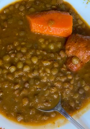 Una foto de Lentejas con chorizo y zanahoria
