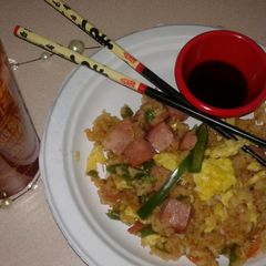 A picture of Home made Fried rice.