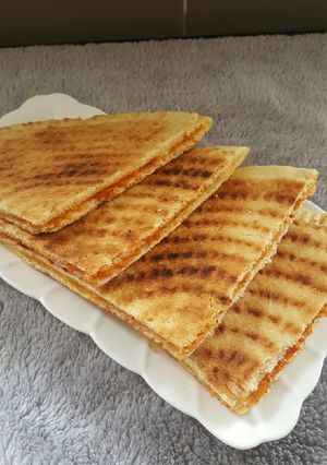 صورة لوصفة كسرة محشية بنينة ومقرمشة