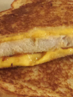 A picture of Bbq Pork Loin Grilled Cheese.