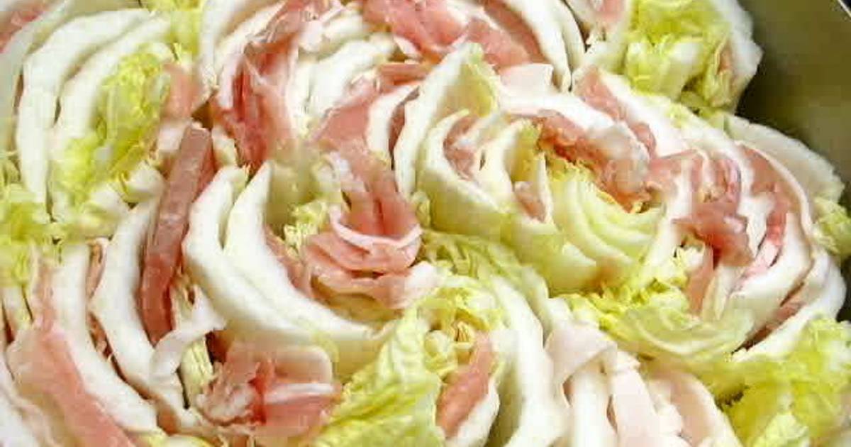Layered Chinese Cabbage and Pork Hot Pot Recipe by cookpad.japan Cookpad