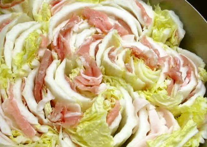 Recipe of Quick Layered Chinese Cabbage and Pork Hot Pot