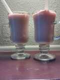 Pineapple mango peach strawberry smoothie