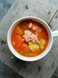 ซุปไข่ข้นแซลมอน #เย็นนี้ผอมแน่