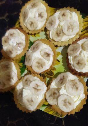 صورة لوصفة لي تارتولات بعجينة الزيت وكريمة رائعة 🍌