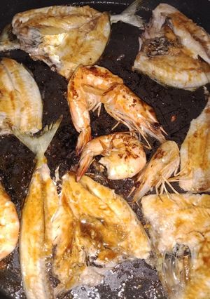 Foto resep Ikan gembung dan udang panggang