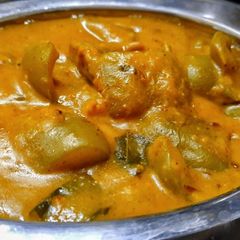 Besan shimla mirch curry A picture of Besan shimla mirch curry.