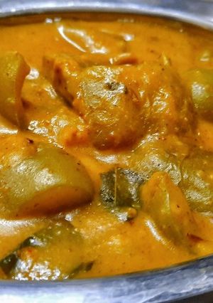 A picture of Besan shimla mirch curry.