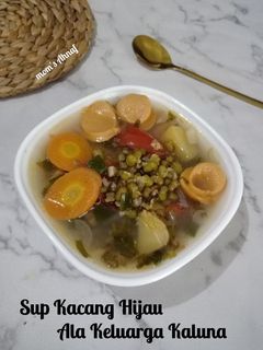 Foto resep Sup kacang hijau ala keluarga kaluna