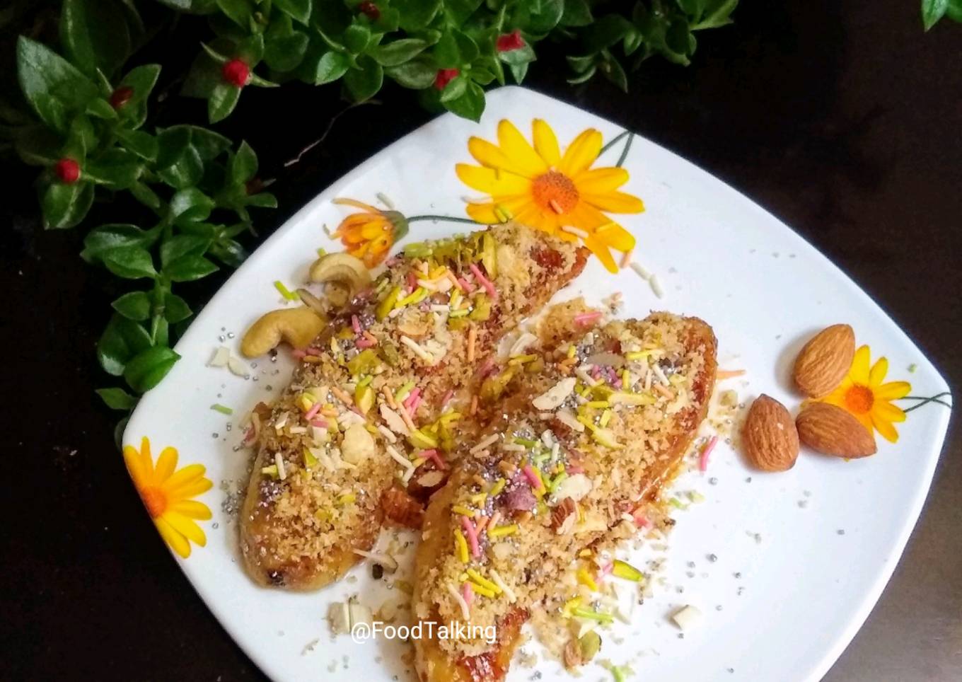 Stuffed Ripe Bananas