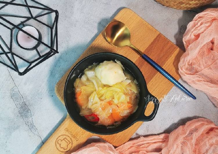 Cara Gampang Menyiapkan Sup sayur kobis, Sempurna
